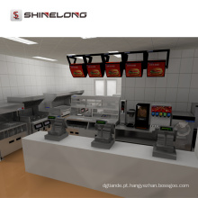 Equipamento de cozinha de restaurante de fast food comercial com qualidade garantida